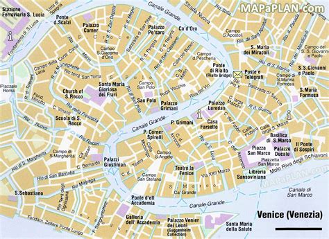 Detallado Mapa De Las Calles De Venecia Italia Mapa Detallado Mapa My