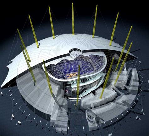 Millennium Dome London O2 Arena E Architect