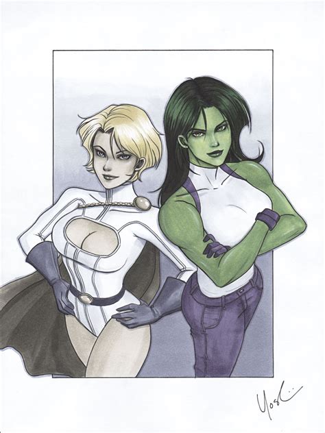 Power Girl and She-Hulk by Protokitty on DeviantArt