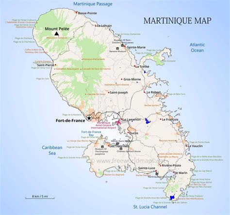 Martinique Maps