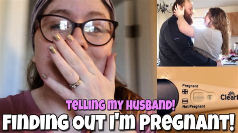 Finding Out Im Pregnant On Camera Telling My Husband Youtube