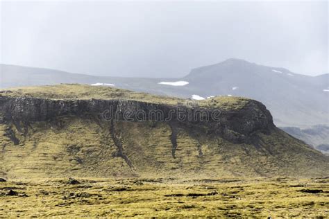 Epic Landscape Iceland Green Rocks Surreal Stock Photo Image Of Hill