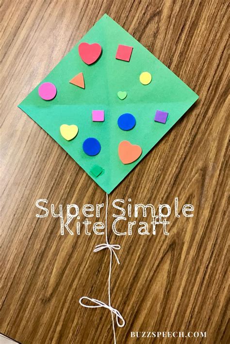 Simple Kite Craft For Preschoolers Ceceliaclayton