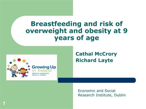 Ppt Breastfeeding And Risk Of Overweight And Obesity At 9 Years Of Age Powerpoint Presentation