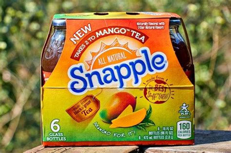 Snapple Takes 2 To Mango Tea Iced Tea Beverage