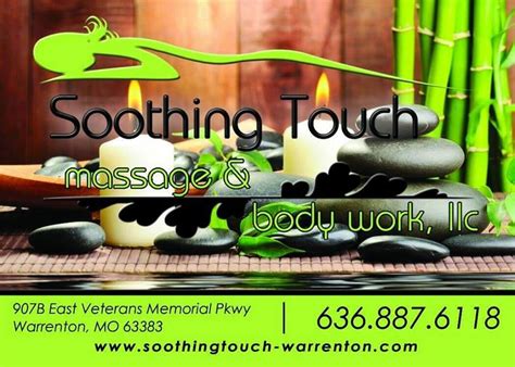 Soothing Touch Massage 907b East Veterans Memorial Pkwy Warrenton Missouri Massage Therapy