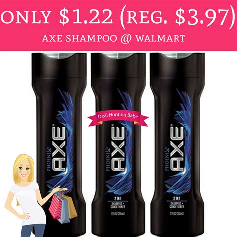 122 Regular 397 Axe Shampoo Walmart Deal Hunting Babe