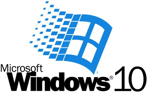 Microsoft Windows 10 Logo 1990s Style By Malekmasoud On Deviantart