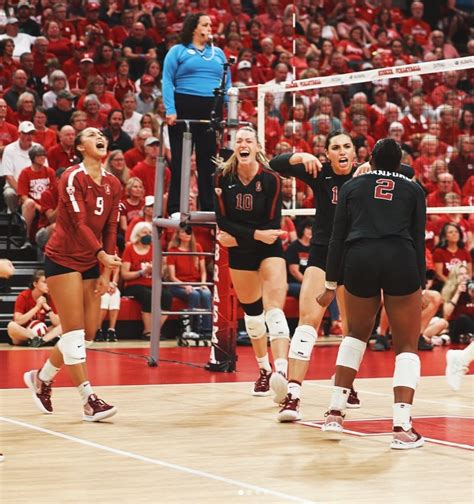 Stanford Upsets Nebraska Volleyball In A Thrilling Four Set Battle