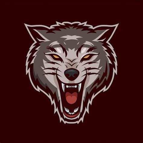 Premium Vector Wolf Head Mascot Logo Illustration