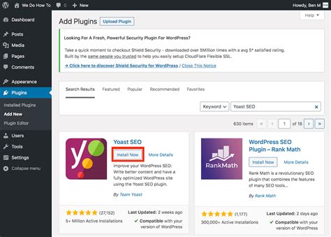 How To Install The Yoast Seo Plugin In Wordpress Ecommerce How To
