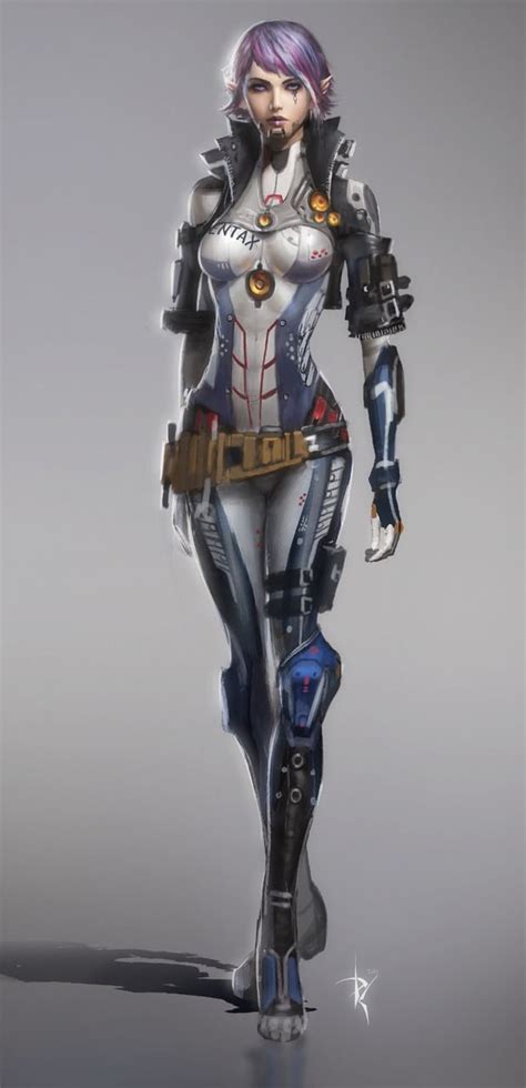 Fembot Cyborg Girl Robot Girl Sci Fi Girl