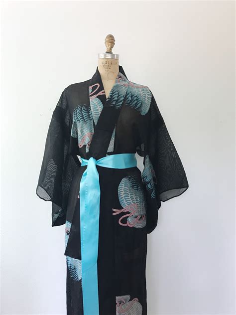 Vintage Kimono Robe Vintage Yukata Kimono Ro Basket Kimono