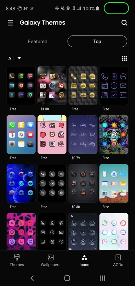 Samsung Galaxy Themes Gets Dark Mode With V51 Apk Download