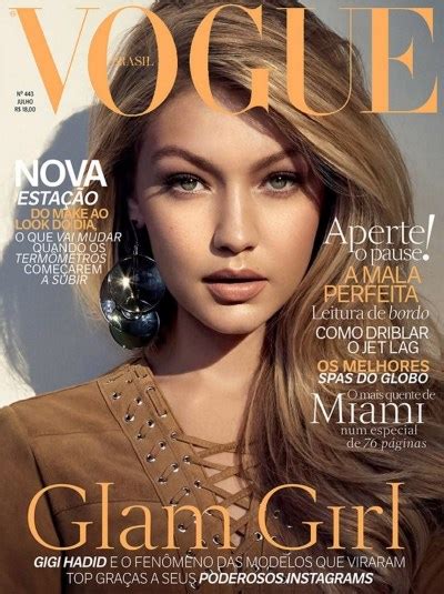 Gigi Hadid Na Naslovnici Brazilskog Voguea Naslovnice I Editorijali