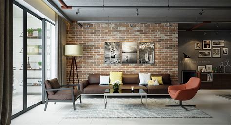5 Houses That Put A Modern Twist On Exposed Brick Brick Living Room