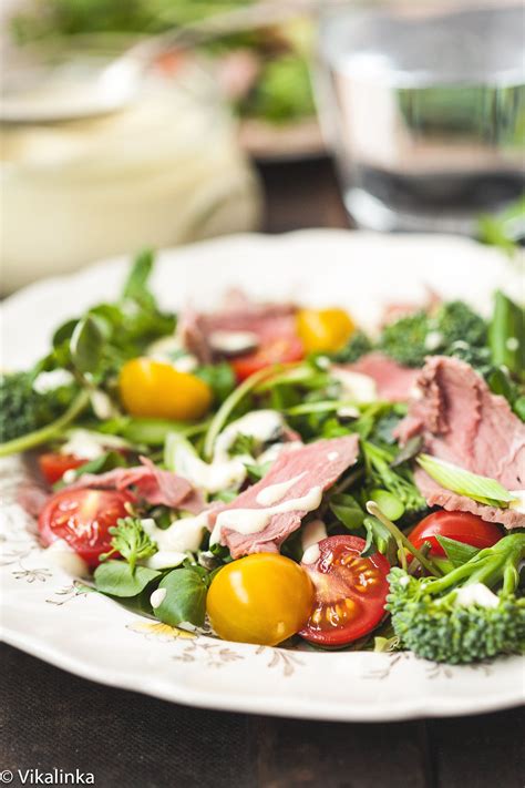 Roast Beef Salad Horseradish Dressing Allrecipes Rich Chocolate