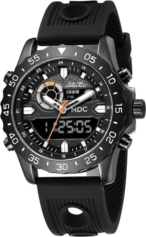 big face military tactical watch for men black mens outdoor sport wrist watch