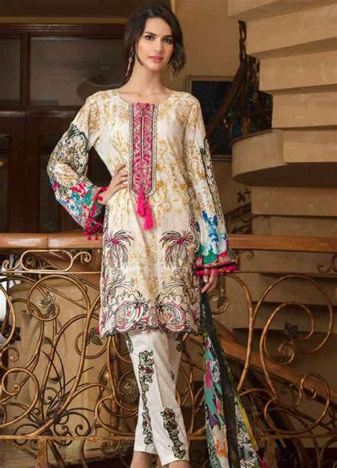 Zara Khan Embroidered Lawn Unstitched 3 Piece Suit Zk18l 3a Spring