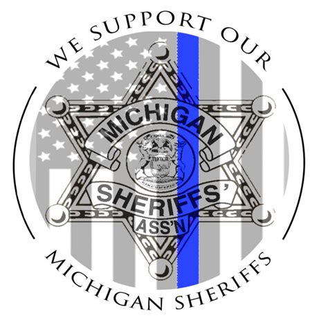 Sticker We Support Our Mi Sheriffs Michigan Sheriffs Association