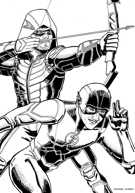 Artstation Green Arrow And The Flash
