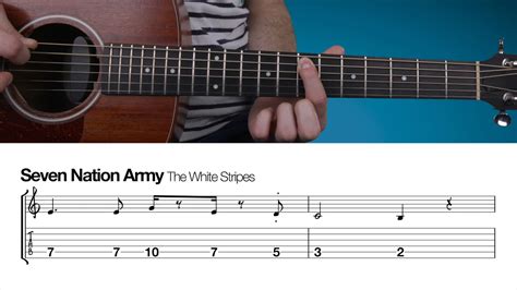 Seven Nation Army Beginners Guitar Lesson Youtube