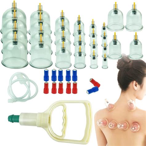 Mymm Hijama 26 Vacuum Cupping Sets With Vacuum Magnetic Pump Professional Chinese