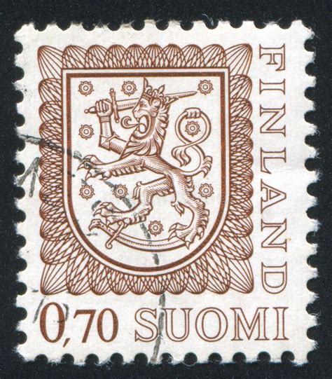 Coat Of Arms Of Finland Editorial Stock Photo Image Of Postmark