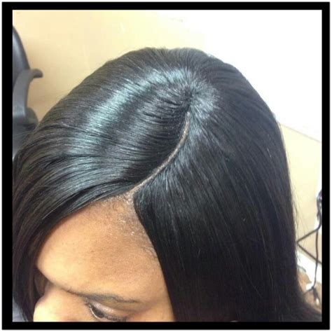 Closure And Invisible Part Weave Hair Styles Pinterest