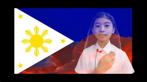 Philippine National Anthem By Nadine Banaag Youtube