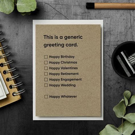 Beginning in 1971, recycled paper greetings decided to create greeting cards that were different from the rest of the industry at the time. Generic Recycled Greeting Card By Stormy Knight | notonthehighstreet.com