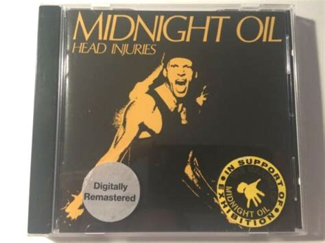 Midnight Oil Remastered Head Injuries Aus Cd And Both Case Stickers Promo