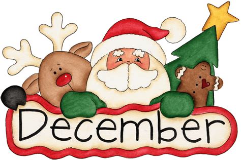 December Calendar Clip Art Printable Word Searches