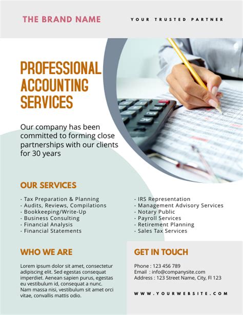 Accounting Service Flyer Template Postermywall