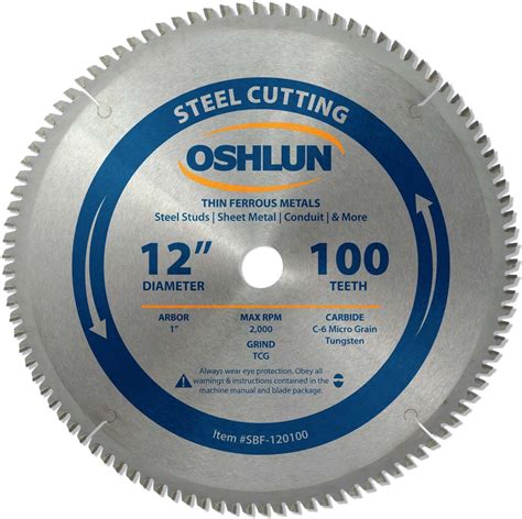 12 100t Carbide Tip Saw Blade Steel Ngc Industries