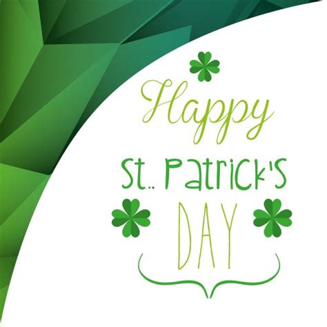 St Patricks Day Card Design Vector Illustration Stock Vector Image By