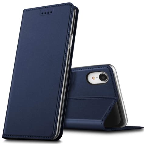 Apple Iphone Xr Shockproof Wallet Slim Cover Plated Phone
