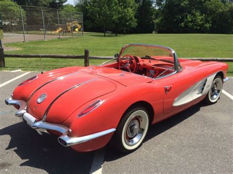 1958 Corvette Signet Red White Coves And Top 327 300hp 4sp