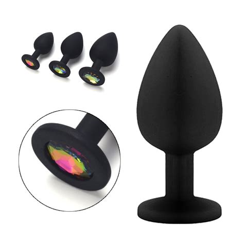 3 Sizes Sex Shop Adult Silicone Jewelry Anal Trainer Sex Prostate Back