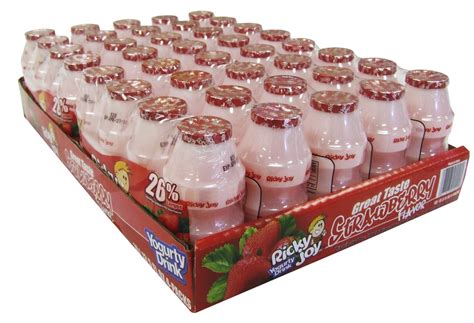 Ricky Joy® 3oz Drinks Strawberry Flavor Yogurt Drinks Yogurt Flavors