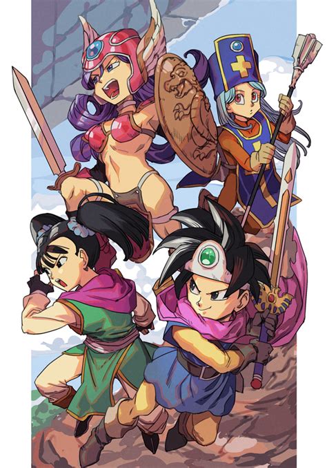 Dragon Quest 3 Female Party By Click Burgundy R Dragonquest