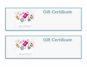 Christmas Gift Certificate Templates