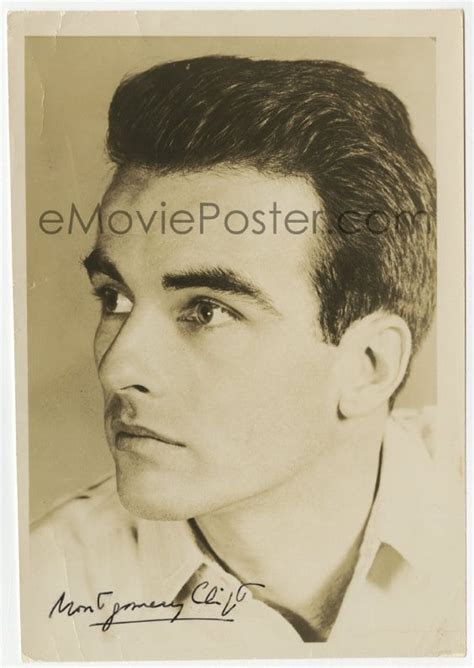 6b431 Montgomery Clift Signed 5x7 Photo 1940s Super
