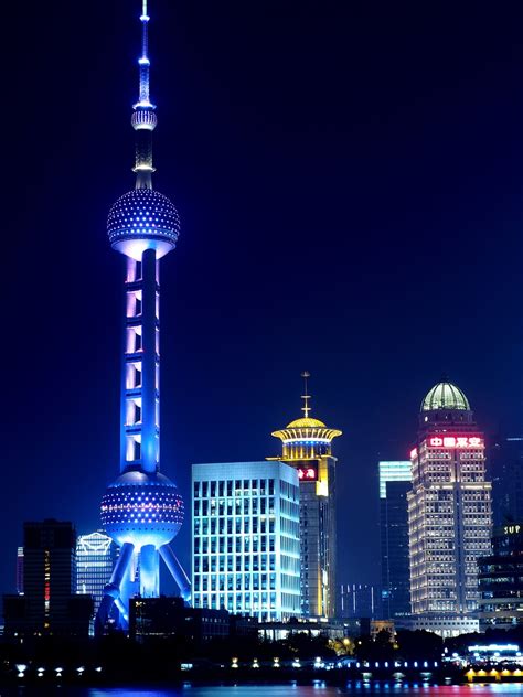 Shanghai Oriental Pearl Night View Free Photo On Pixabay Pixabay