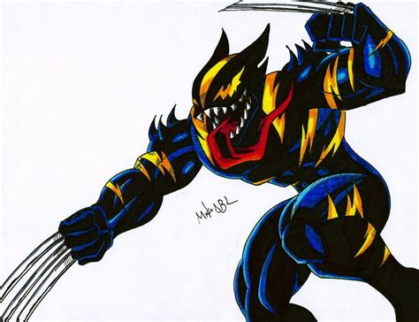 Symbiote Wolverine By ~mikees Marvel Villains