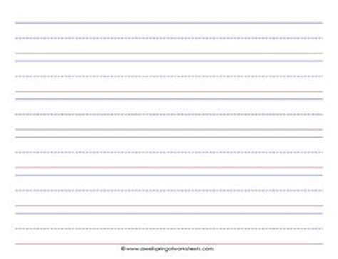 Printable primary handwriting paper for kids. Primary Lined Landscape Paper - 1" Tall Lines | A Wellspring