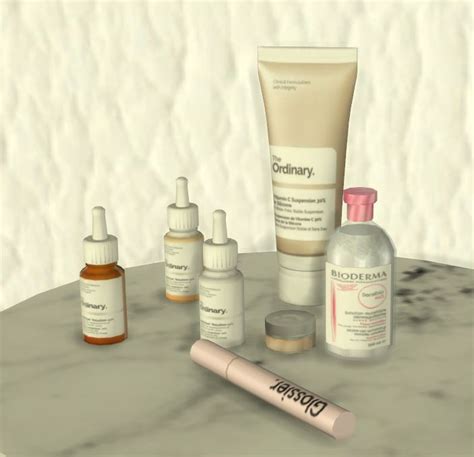The Sims 4cc Skincare Free Download Glossier The Ordinary Bioderma