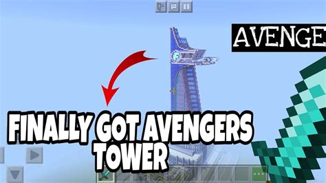 Finally Got Avengers Tower In Minecraft Pe Tower Rs 100000000