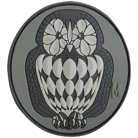 Maxpedition The Wise Old Owl Emblem Morale Patch Tactical 3d Rubber
