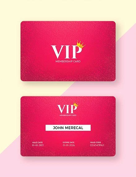 25 Free Membership Card Template Business Template Example